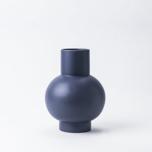 Large Purple Ash Globe Bottle Vase
