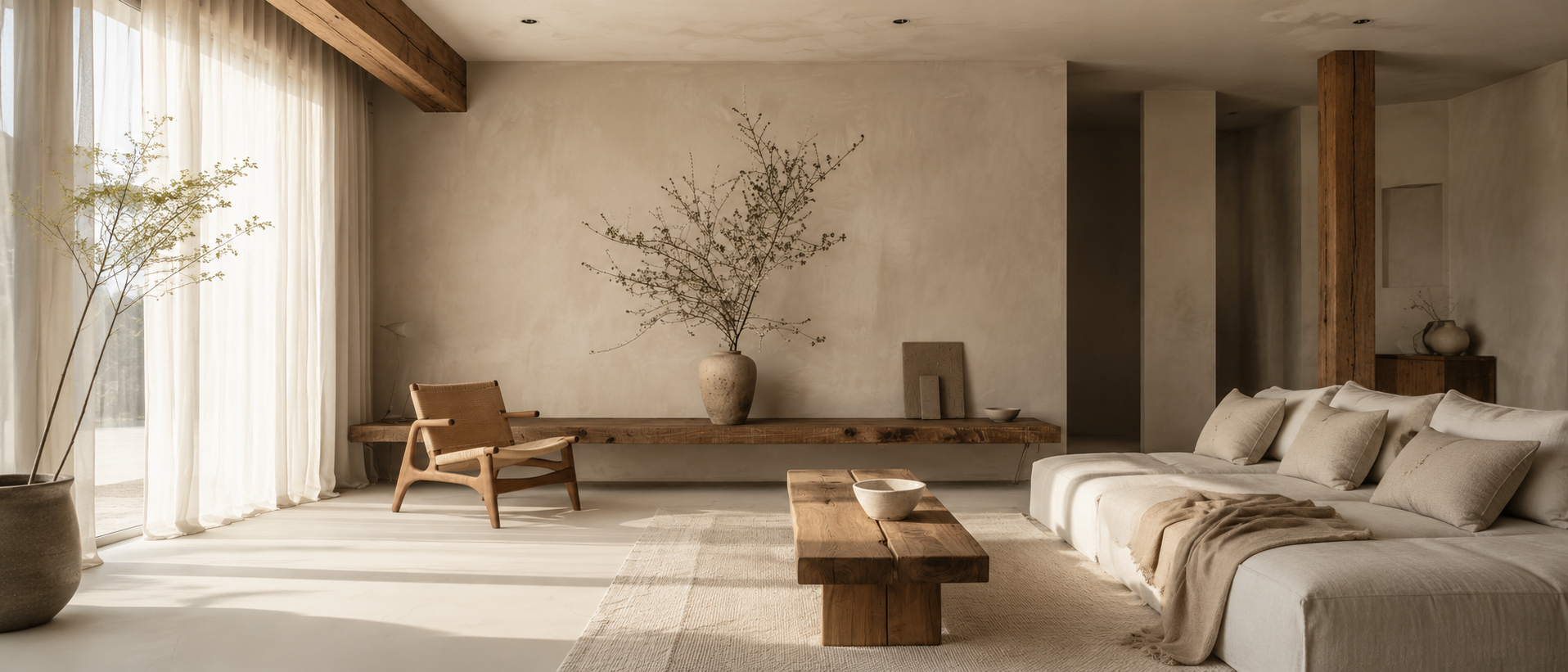 Warm home decor scene